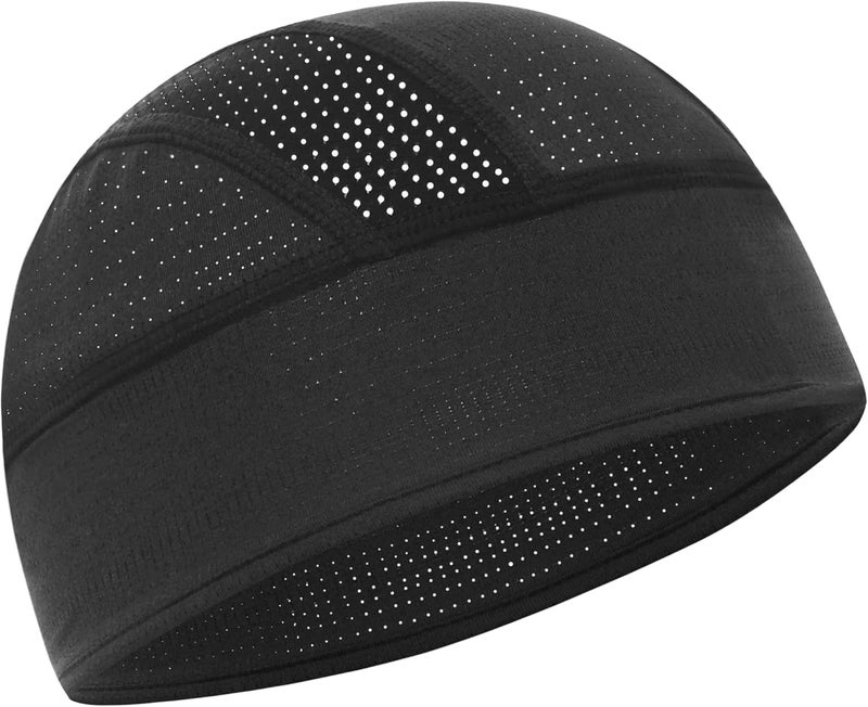 vidsel Skull Cap Cooling Helmet Liner Beanie Breathable Mesh Sweat Wicking Cycling Running Hat for Men Women - Image 1